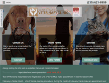 Tablet Screenshot of caringhandsvetclinic.com